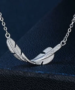 🔥 Promocija posljednjeg dana 75% POPUSTA 🔥Memorijal - ogrlica s perom anđela čuvara