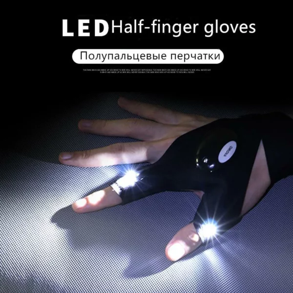 (Father Day Promotions-50% OFF) LED Handschuhe mat Waasserdicht Luuchten - (Kaaft 2 Kritt 1 GRATIS)