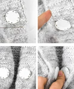 High-grade invisible plastic magnet button (5PCS)--Present a gift now:sewing set