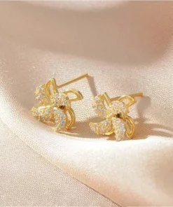 (2022 New Year Hot Sale - 50% Off Ngayon) Rotating Windmill Earrings (BUMILI NG 4 GET 20% OFF NGAYON)