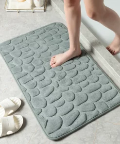 (🎇New Year Sale🎇- 48% OFF) Cobblestone Embossed Bathroom Bath Mat