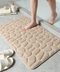 (🎇New Year Sale🎇- 48% OFF) Cobblestone Embossed Bathroom Bath Mat