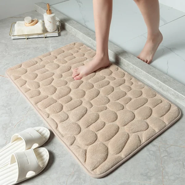 (🎇New Year Sale🎇- 48% OFF) Cobblestone Embossed Bathroom Bath Mat