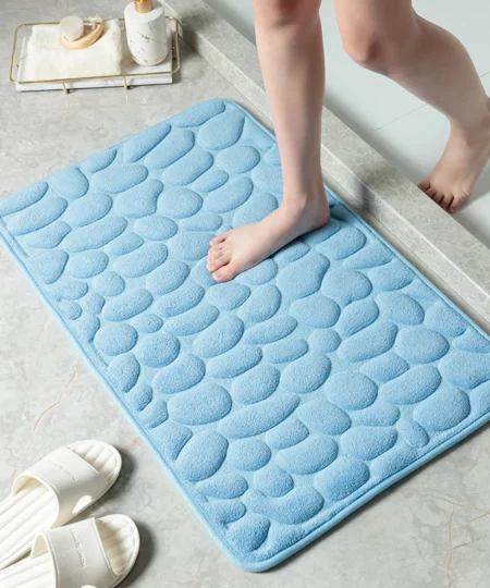 (🎇New Year Sale🎇- 48% OFF) Cobblestone Embossed Bathroom Bath Mat