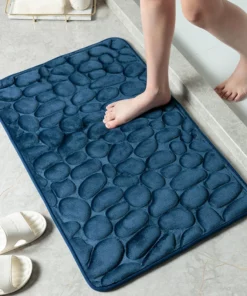 (🎇New Year Sale🎇- 48% OFF) Cobblestone Embossed Bathroom Bath Mat