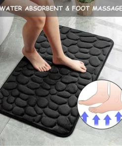(🎇New Year Sale🎇- 48% OFF) Cobblestone Embossed Bathroom Bath Mat