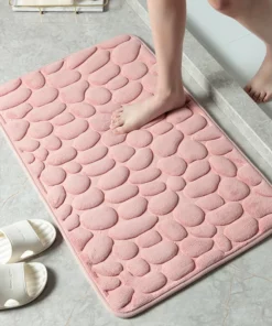 (🎇New Year Sale🎇- 48% OFF) Cobblestone Embossed Bathroom Bath Mat
