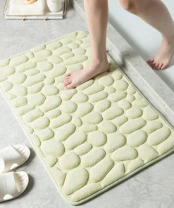(🎇New Year Sale🎇- 48% OFF) Cobblestone Embossed Bathroom Bath Mat