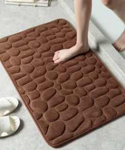 (🎇New Year Sale🎇- 48% OFF) Cobblestone Embossed Bathroom Bath Mat