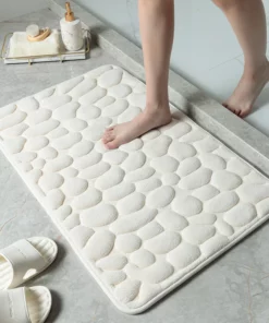 (🎇New Year Sale🎇- 48% OFF) Cobblestone Embossed Bathroom Bath Mat