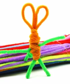 100Pcs Creative Handmade Colored Wool Root Top Twisting Bar Manual Fluffy Bar Iron Wire🔥50% OFF🔥