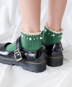 (🎉EARLY NEW YEAR SALE – 48 % RABATT) New Fashion Spring Lace Pearl Socks (Einheitsgröße) – KAUFEN SIE 8 UND ERHALTEN SIE 20 % EXTRA RABATT