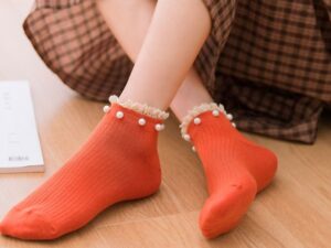 (🎉EARLY NEW YEAR SALE - 48% OFF) New Fashion Spring Lace Pearl Socks(One Size Fit All) - BUY 8 GET EXTRA 20%OFF