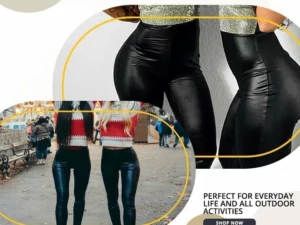 2022 S-Shaped PU Leather Leggings