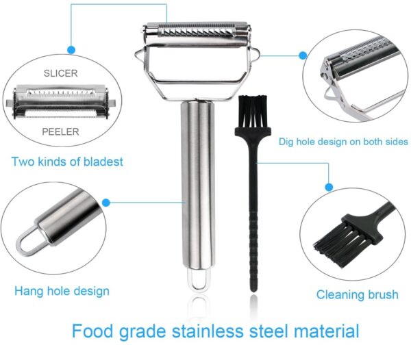 (🌲CHRISTMAS HOT SALE --48% OFF)Stainless Steel Multifunctional Peeler(BUY 2 GET 1 FREE)