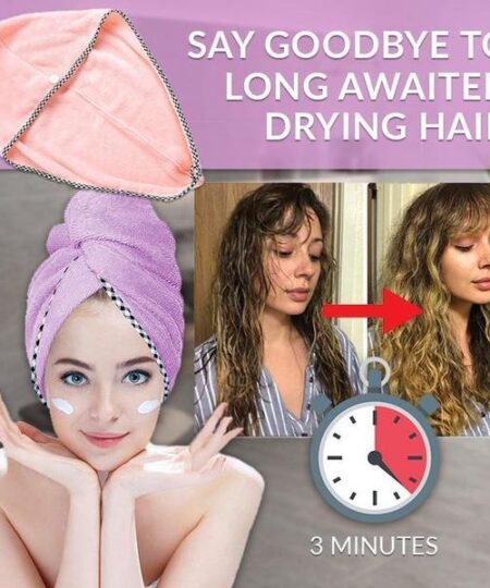 (🌲CHRISTMAS SALE NOW--48% OFF)Magic Instant Dry Hair Towel(BUY 2 GET 1 FREE NOW)