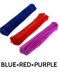 100Pcs Creative Handmade Colored Wool Root Top Twisting Bar Manual Fluffy Bar Iron Wire🔥50% OFF🔥