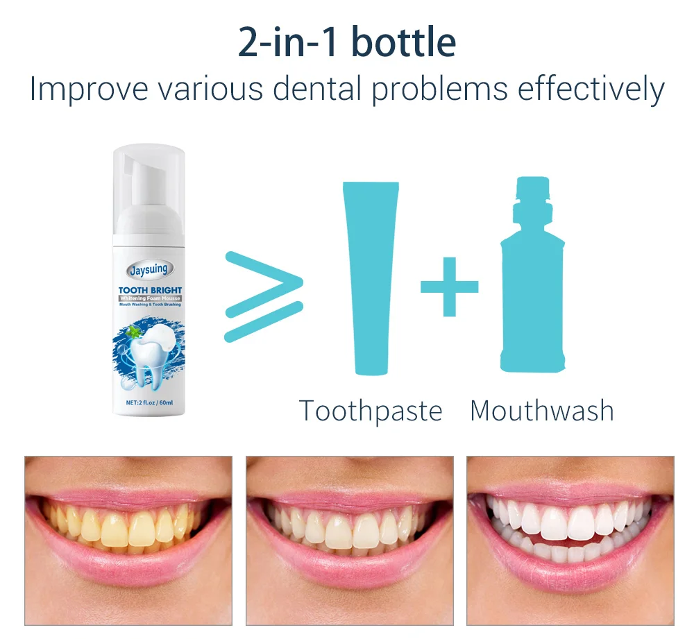 🔥BUY 1 GET 1 FREE🔥2022 Jaysuing™ TEETH WHITENING MOUSSE