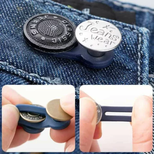 (🎄Novjaro Varma Vendo🎄-48% rabato)Retiriĝa Butono de Jeans（3 PCS)