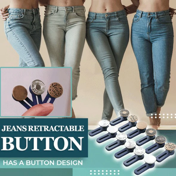 (🎄 Nuwejaar Warm Uitverkoping🎄-48% AFSLAG)Jeans Retractable Button (3 STKS)