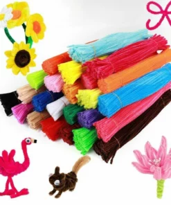 100Pcs Creative Handmade Colored Wool Root Top Twisting Bar Manual Fluffy Bar Iron Wire🔥50% OFF🔥