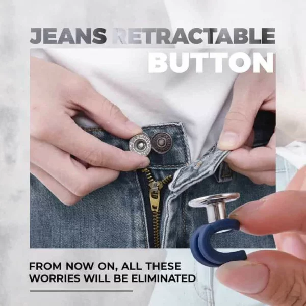 (🎄New Year Hot Sale🎄-48% KORTING) Jeans intrekbare knop (3 stuks)