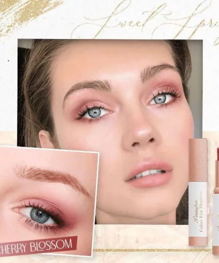 6 колераў Professional 2 In 1 Double Color Gradient Velvet Shadow