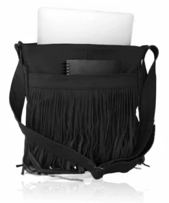 Deluxe Front-Fringed Messenger Bag - Red Color