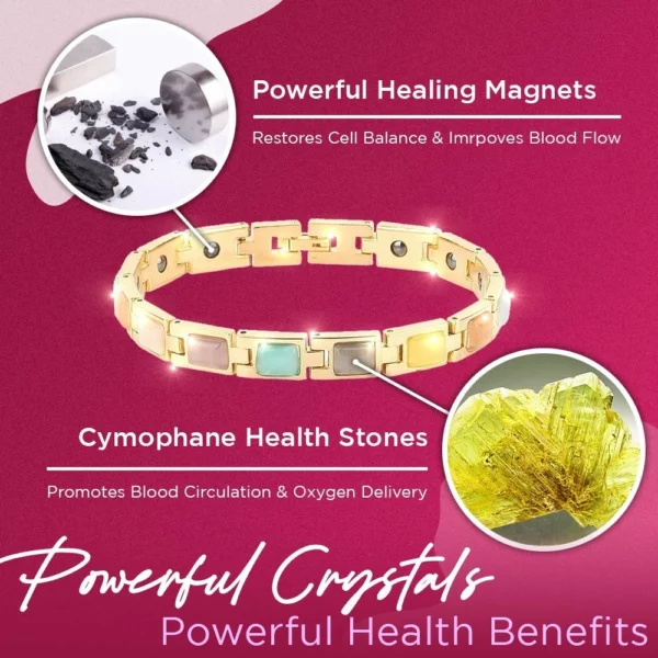 Cymophane Crystal Power Ionic Bracelet