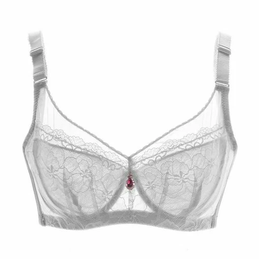 Reggiseno push up in pizzo sexy ultra sottile da donna Plus Size BCD