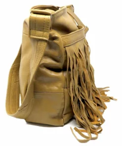 Deluxe Front-Fringed Messenger Bag - Red Color