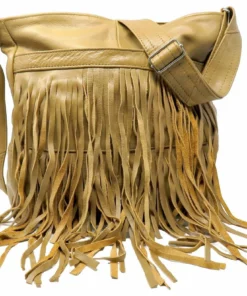 Deluxe Front-Fringed Messenger Bag - Red Color