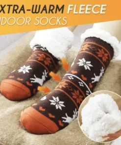 Extra waarm Fleece Indoor Socken - 50% OFF haut