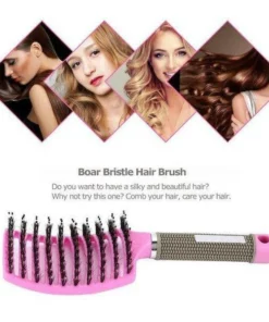 🔥( HOT SALE - SAVE 50% OFF) BOAR BRISTLE HAIR BRUSH-BUY 2 GET 1 FREE