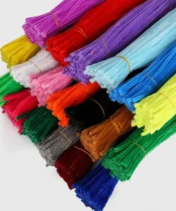 100Pcs Creative Handmade Colored Wool Root Top Twisting Bar Manual Fluffy Bar Iron Wire🔥50% OFF🔥
