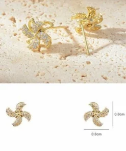 (2022 New Year Hot Sale - 50% Off Now) Rotating Windmill Earrings (BUY 4 GET 20% OFF NOW)