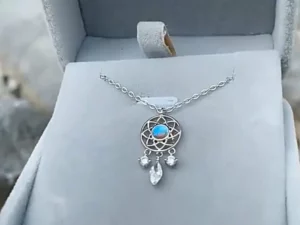 SUNDIA™ Moonstone Dreamcatcher Necklace