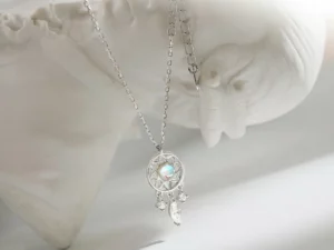 SUNDIA™ Moonstone Dreamcatcher Necklace