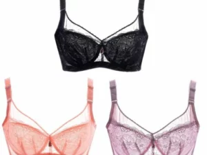 Women Ultra Thin Sexy Lace Push up Bra Plus Size BCD