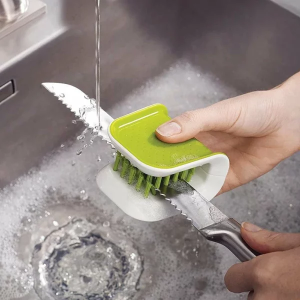 ( NEW YEAR SALE- 50% OFF)DOUBLE-SIDED TABLEWARE CLEANING BRUSH-BUY 3 GET 1 FREE
