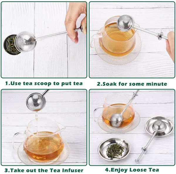 (2022 New Year Promotion-50%OFF)-Long-Handle Tea Ball Infuser-BUY 2 GET 2 FREE