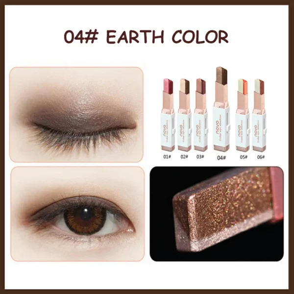 (Compre 2 y obtenga 2 gratis) STICK DE SOMBRA DE OJOS DE DOBLE COLOR PERFECTA