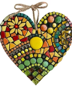 (🎄Venta de Nadal - 50 % de desconto🎄) Gran corazón de mosaico de xardín