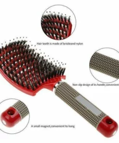 🔥( HOT SALE - SAVE 50% OFF) BOAR BRISTLE HAIR BRUSH-BUY 2 GET 1 FREE