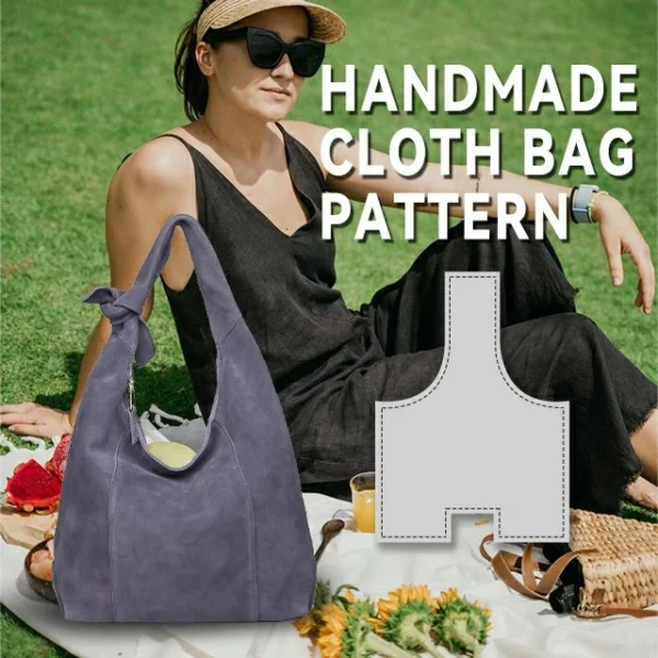 Handmade hobo bag Pattern Template