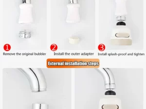 (🔥HOT SALE NOW-48% OFF) Super Water Saving 360° Rotate Kitchen Tap (BUY 2 GET 1 FREE NOW)