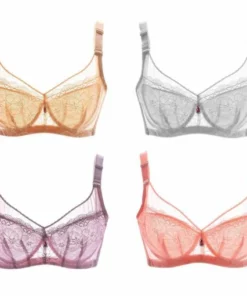 Занҳо Ultra Thin Sexy Lace Push up Bra Plus Size BCD