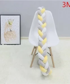 1M/2M/3M Baby Bumper Bed Braid Knot Pillow Cushion Bumper for Infant Bebe Crib Protector Cot Bumper Room Decor
