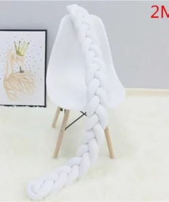 1M/2M/3M Baby Bumper Bed Braid Knot Pillow Cushion Bumper for Infant Bebe Crib Protector Cot Bumper Room Decor
