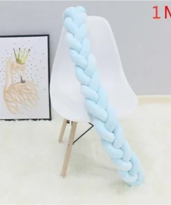 1M/2M/3M Baby Bumper Bed Braid Knot Pillow Cushion Bumper for Infant Bebe Crib Protector Cot Bumper Decoration Room